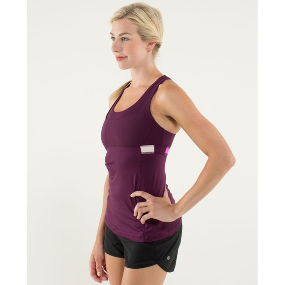 Lululemon Run Bra Tank 4 Plum NWOT - Picture 4 of 14